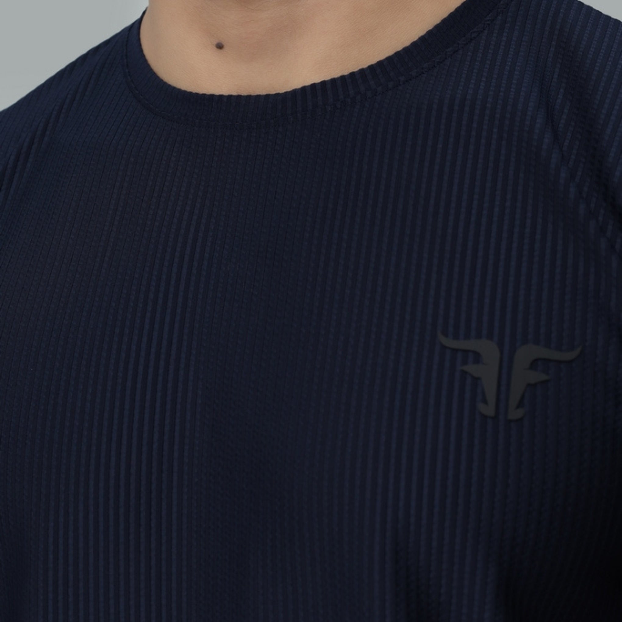 Crinkle Stripe Performance Tee