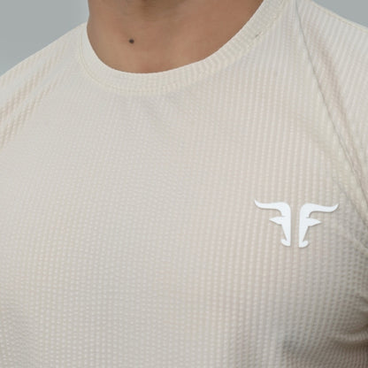 Crinkle Stripe Performance Tee