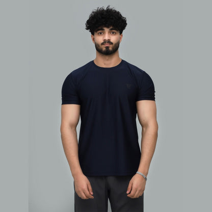 Crinkle Stripe Performance Tee