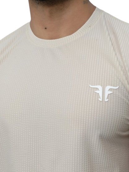 Crinkle Stripe Performance Tee