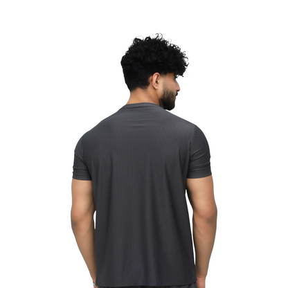 Crinkle Stripe Performance Tee