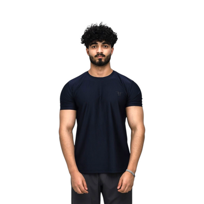 Crinkle Stripe Performance Tee