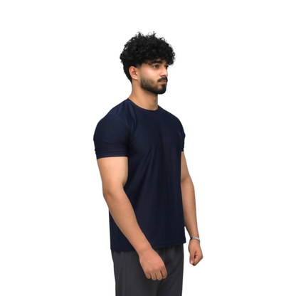 Crinkle Stripe Performance Tee