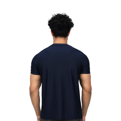 Crinkle Stripe Performance Tee